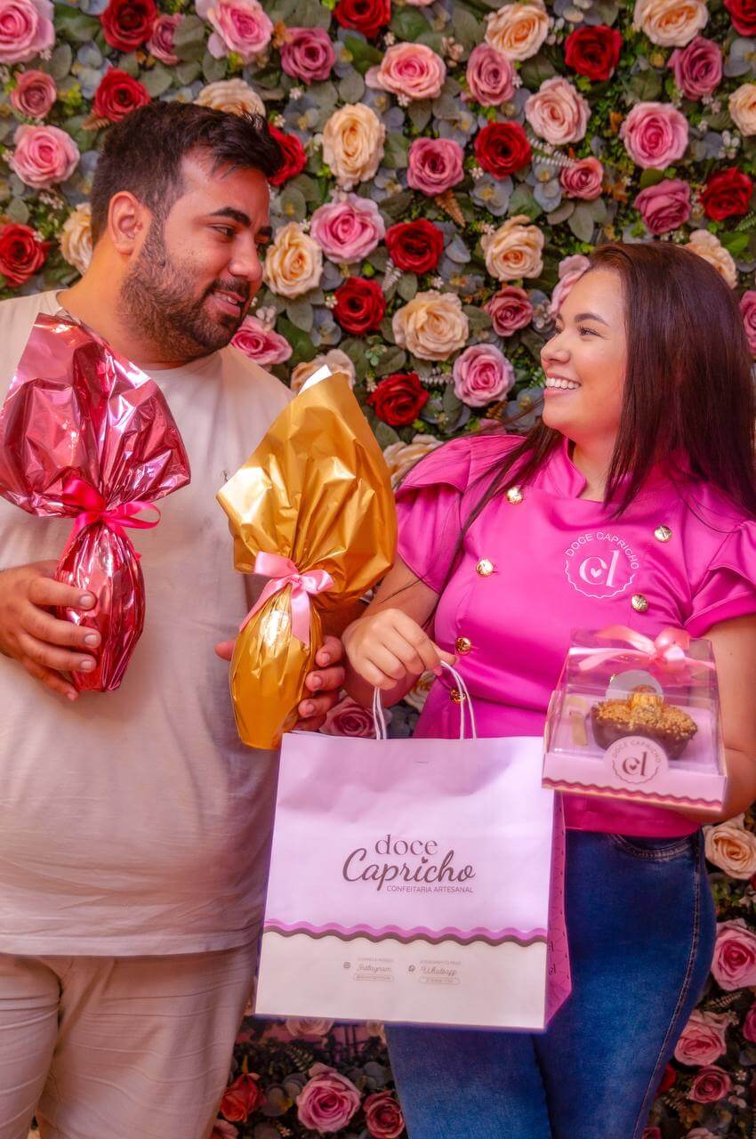 Thayná e Caique, fundadores da Doce Capricho